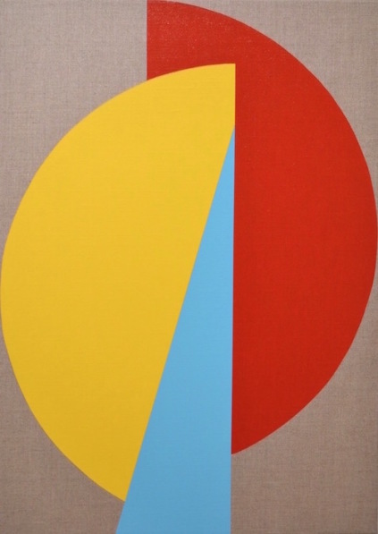 Colour Mill I, akryl på lærred, 70 x 50 cm, 2019