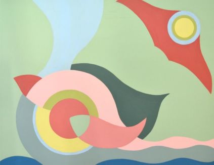 Havet I, akryl på lærred, 70 x 90 cm, 2015​