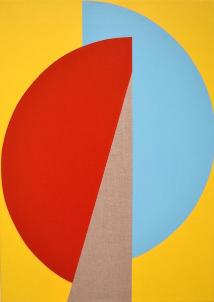 Colour Mill II, akryl på lærred, 70 x 50 cm, 2019