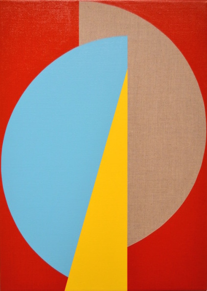Colour Mill IV, akryl på lærred, 70 x 50 cm, 2019