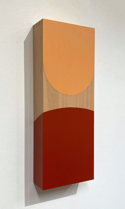 Points of view, 1, akryl på træ, 40 x 15 x 6 cm, 2022