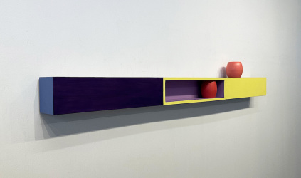 Points of View, 20, akryl på træ, 18 x 120 x 9 cm, 2024