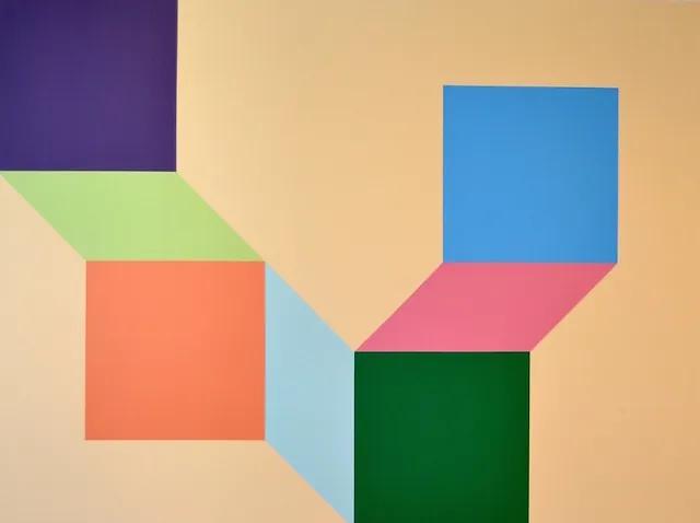 Relationships II, akryl på lærred, 90 x 120 cm, 2015