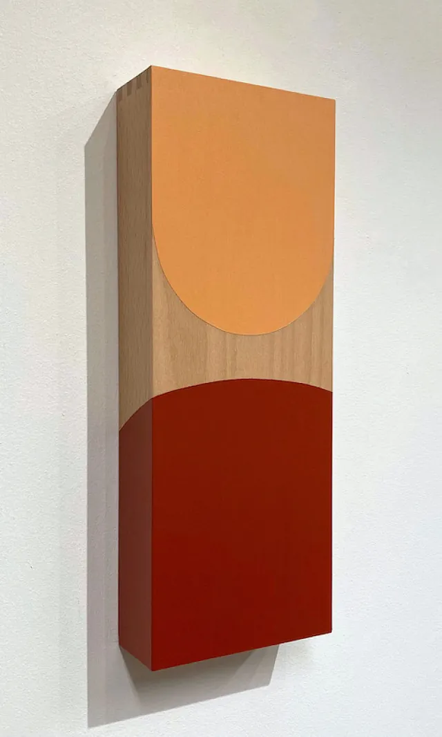 Points of view, 1, akryl på træ, 40 x 15 x 6 cm, 2022