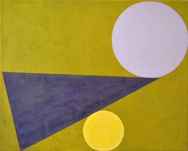 Balance, akryl på lærred, 40 x 50 cm, 2017