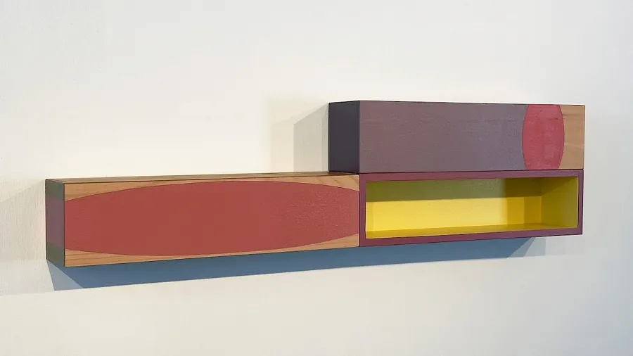 Points of View, 12, akryl på træ, 20 x 80 x 9 cm, 2023