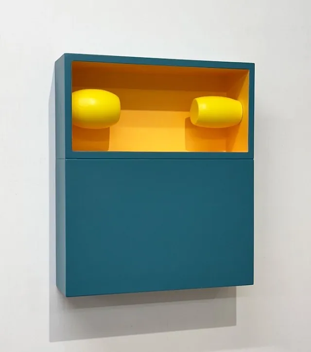 Points of View, 28, akryl på træ, 35 x 30 x 9 cm, 2025